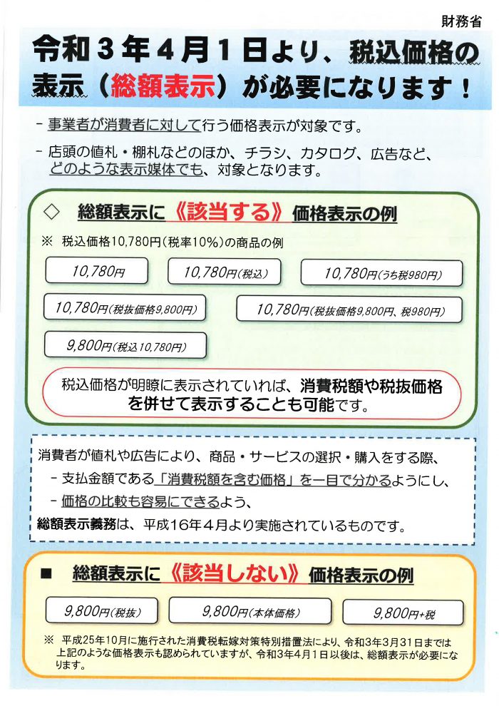 義務 化 表示 税込み